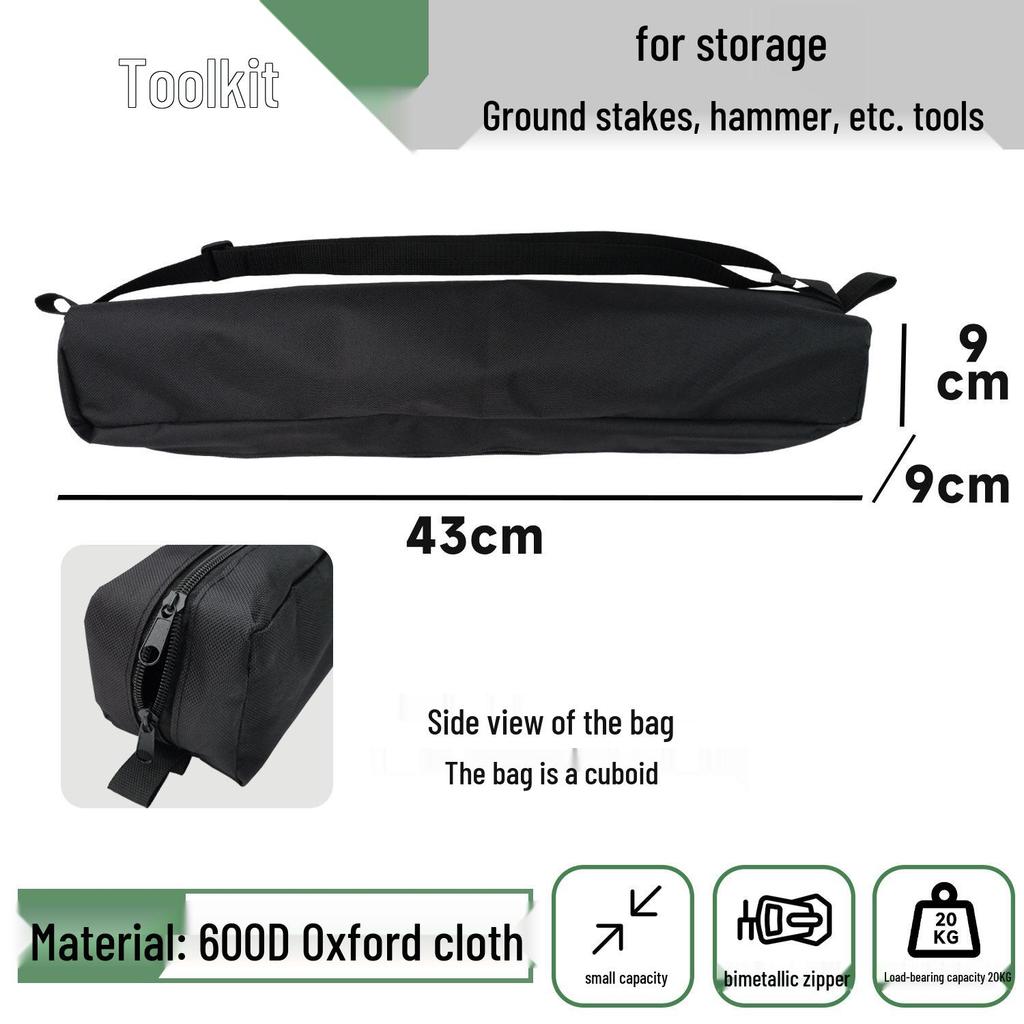 Waterproof 600D Oxford Cloth Camping Gear Storage Bag - Large Capacity for Chairs and Tents