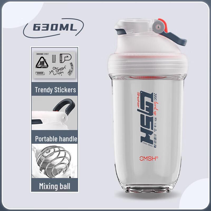CMSH Portable Glass-Lined Shaker Bottle