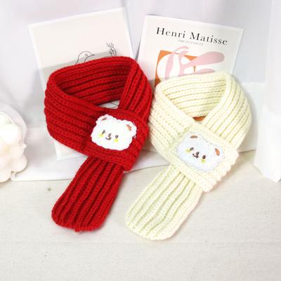 [KIMnyang_deng] Bear Cat Puppy Knitted Scarf Muffler