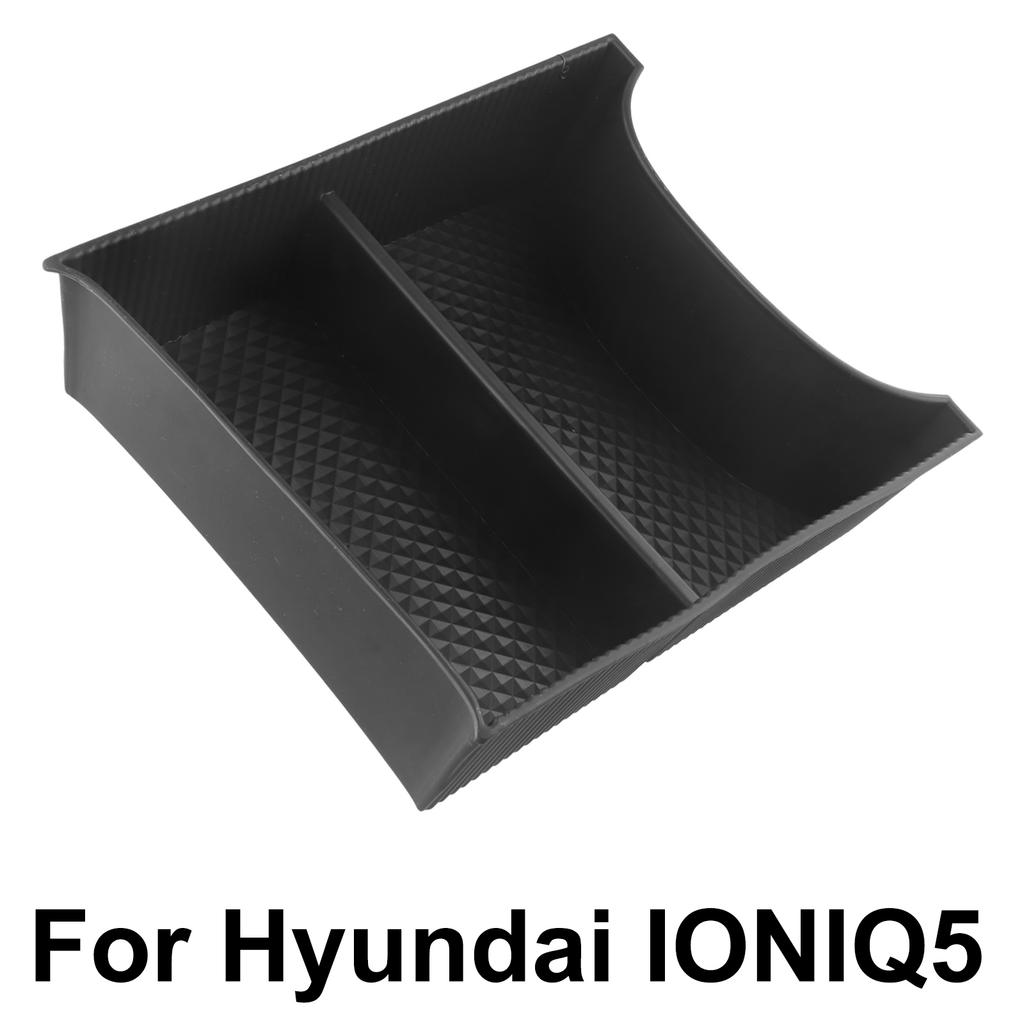 For Hyundai For IONIQ 5 For Hyundai IONIQ 5 2025 Storage Box Front Black Center Console ABS Black ABS For Hyundai IONIQ 5 2025