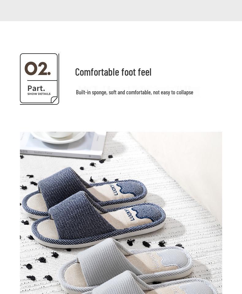2025 Women's Cotton-Linen Slippers: Non-Slip, Silent, Indoor/Outdoor Comfort for Spring, Summer, and Autumn
