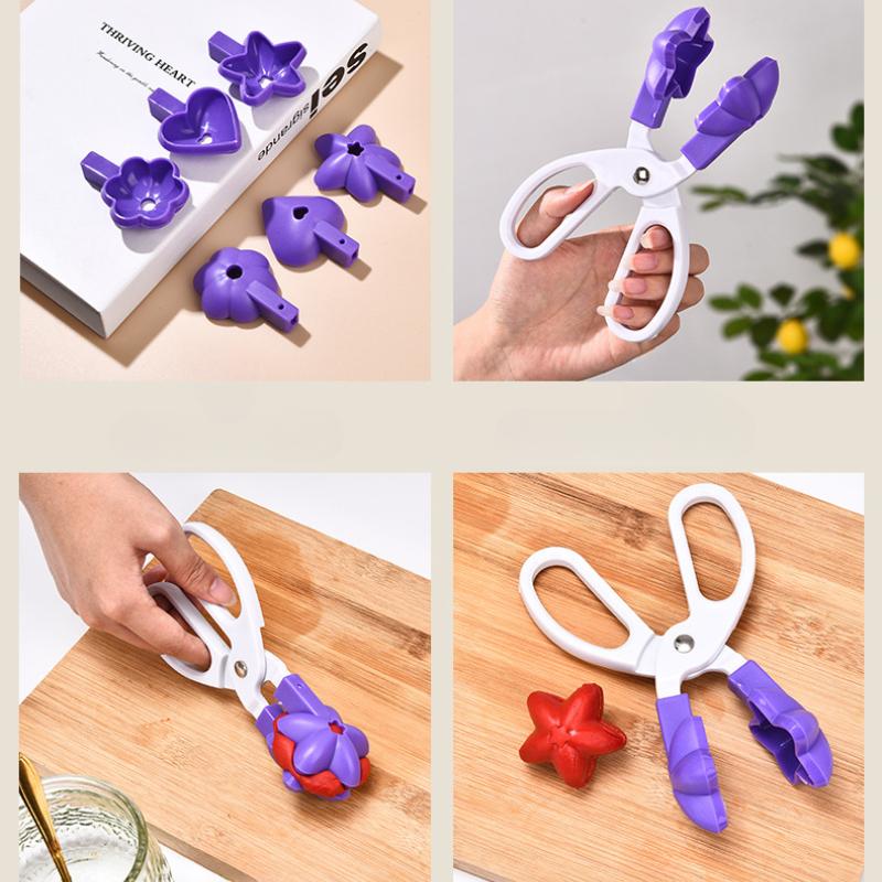 1Pc  Multi-functional Baking Mold Cake Model Clip, Three-piece Set of Scissors Cake Mold