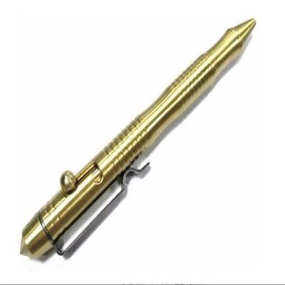Retro Stil Mässing EDC Fickpenna Robust Bärbar Utsökt Matt Yta Klassisk Kulspetspenna