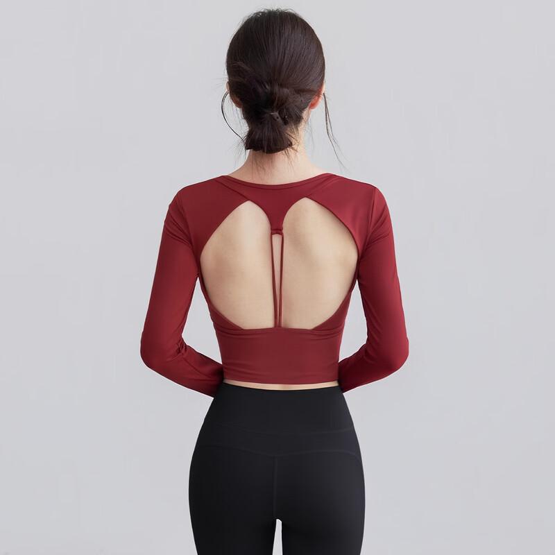 Youyou Premium Backless Long-Sleeve Yoga & Dance Top