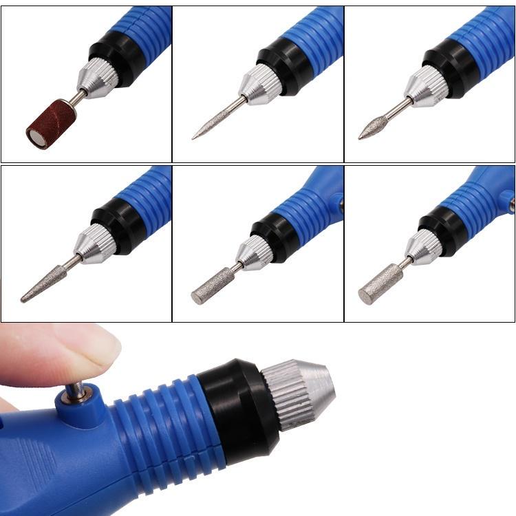 DIY Electric Nail Grinder Engraver Pen Nail Grinding Milling Mini Engraving Pen Rotary Drill Tool