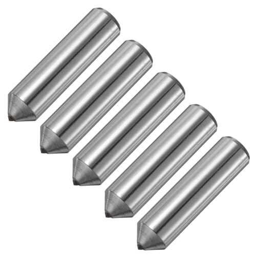 uxcell 5-Piece Diamond Dresser Set, 12mm X 47mm (15/32" X 1-7/8") Single Tapered Point Grinding Wheel Round Pen Welding Diamond Dressing Tool, Silver