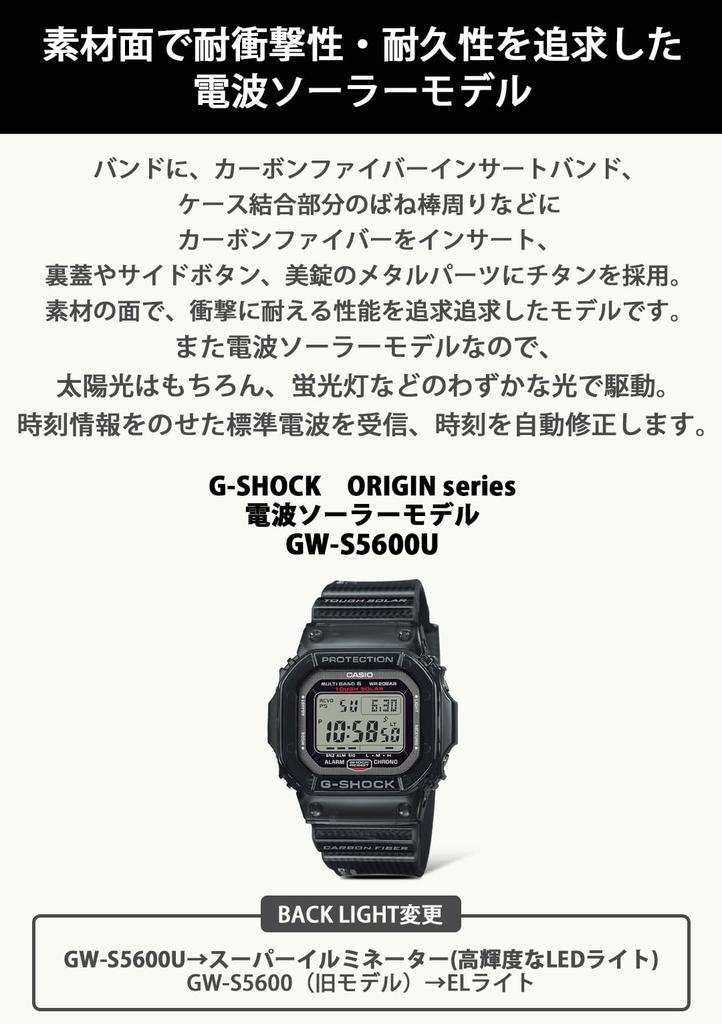 Casio Black Watch G-Shock GW-S5600U-1JF Men's