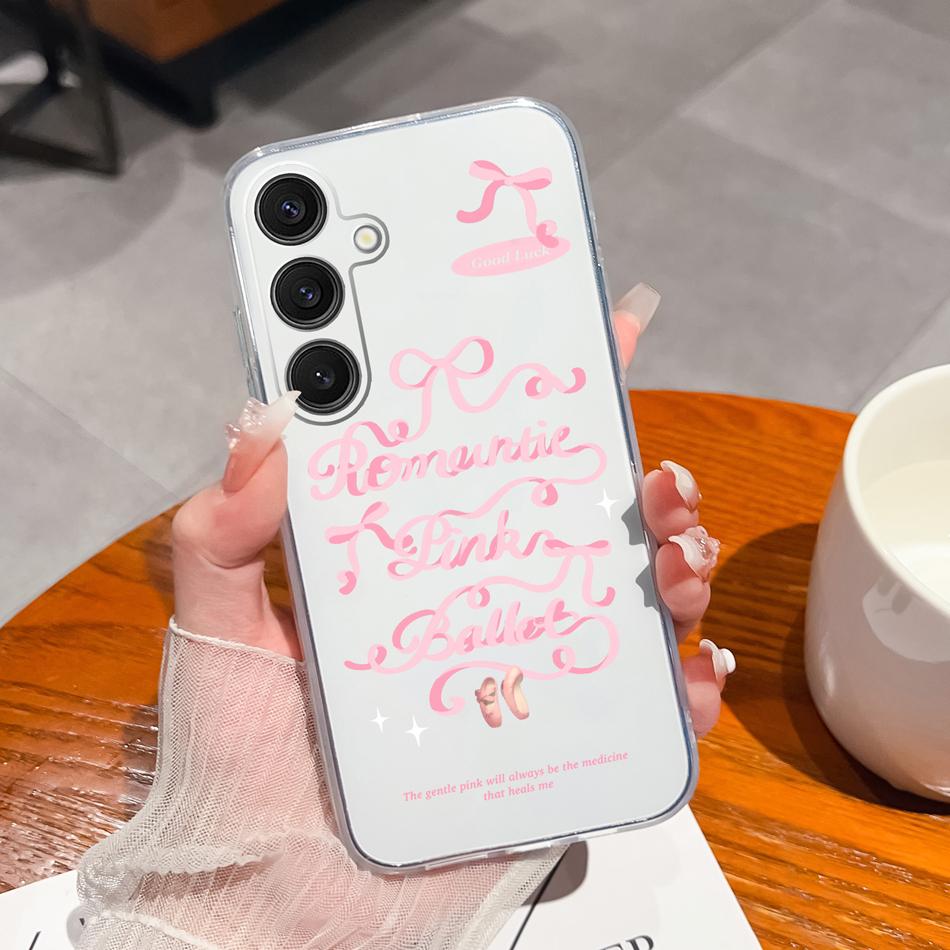 Case For Samsung Galaxy S25 FE Plus Ultra Clear Painted Flowers Back Cover For Samsung S 25 Ultra Soft Shockproof Phone Cases