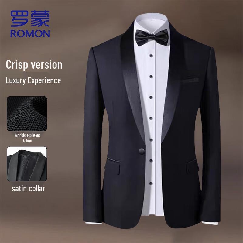 ROMON Men s Slim Fit Business & Wedding Suit 4XL
