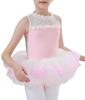 AIEOE Ballet Dance Sleeveless Rhythmic Gymnastics Cute Lace Leotard for Ballet and Pink with Size 140 Girls' Leotard, Clothes, Unitard, Classes,