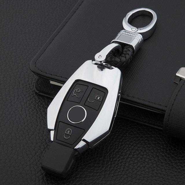 Gold Zinc Alloy Car Remote Key Cover Case Key Shell for Mercedes Benz W124 W176 W202 W204 W205 W210 W212 W221 W222 W251
