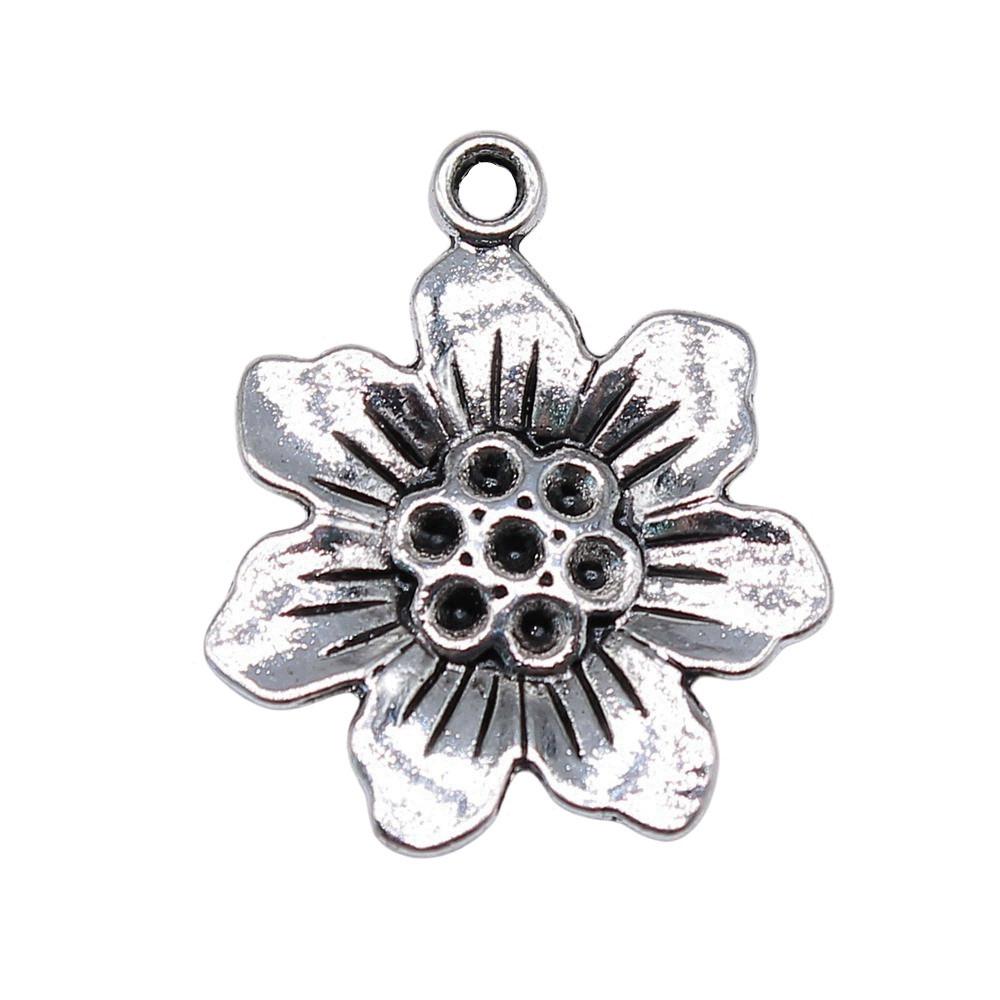 Charms Small Flower Pendants Wedding Jewelry Findings QC116