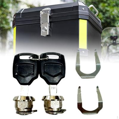 2x Motorcycle Trunk Lock Replaces Easy Installation Motorbike Accessories High Performance Tail Box