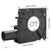 Hoge Prestaties 120mm Luchtkanaal Blower 12V Variabele Snelheid Koelventilator Voor BBQ Kachel Industriële Apparatuur En Kampvuren