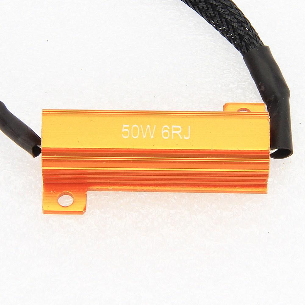 2PCS led H1 H3 H7 H11 9005 HB3 9006 HB4 LED Bulb Decoder Resistor 50w Canbus Error Canceller for Car Fog Light