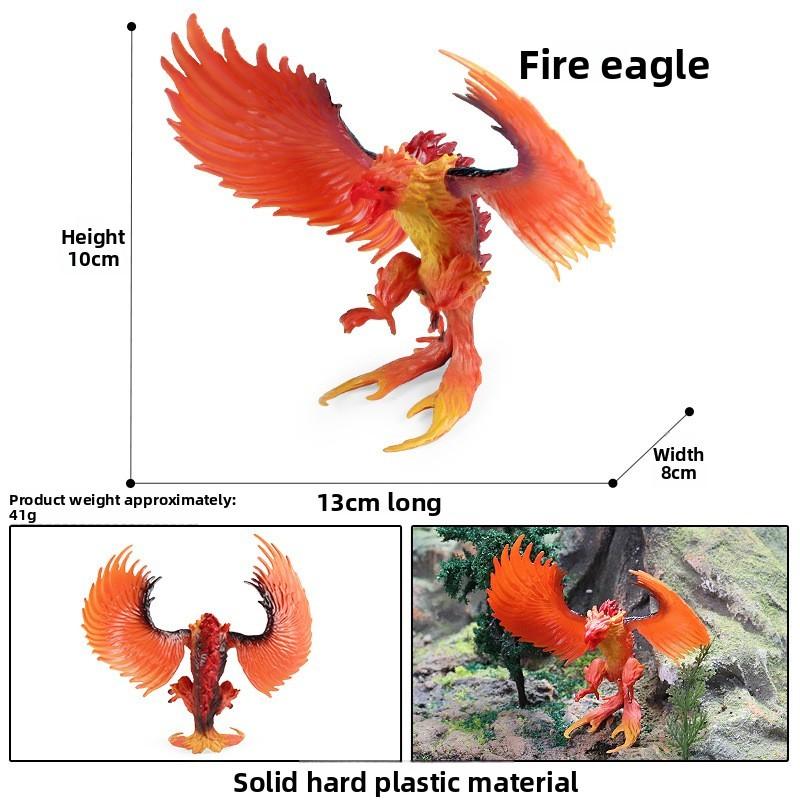 Simulation Mythical Animal Cow Monster Ice Dragon Fiery Eagle Ornament Model