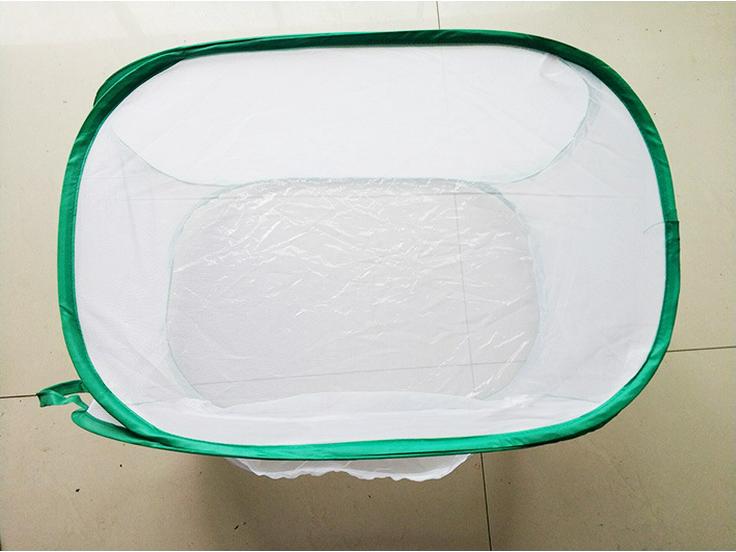 Folding Butterfly & Reptile Breeding Cage with Insect-Proof Net for Pets & Plant Cultivation.