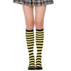 Gestreifte Kniestrumpfe Gestreifte Schlauchstrumpfe Strumpfe Lange Stiefelsocken für den täglichen Gebrauch, Halloween Cosplay Party Kostüm