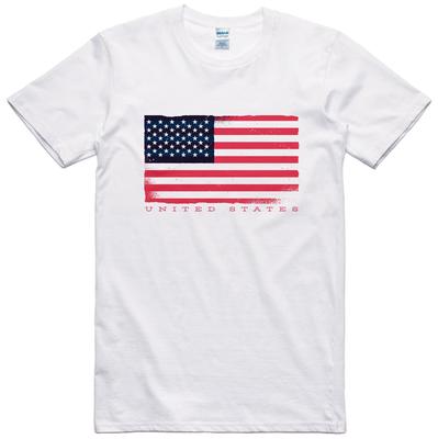 USA Flagge T-Shirt Vintage Stil Logo Baumwoll-T-Shirt