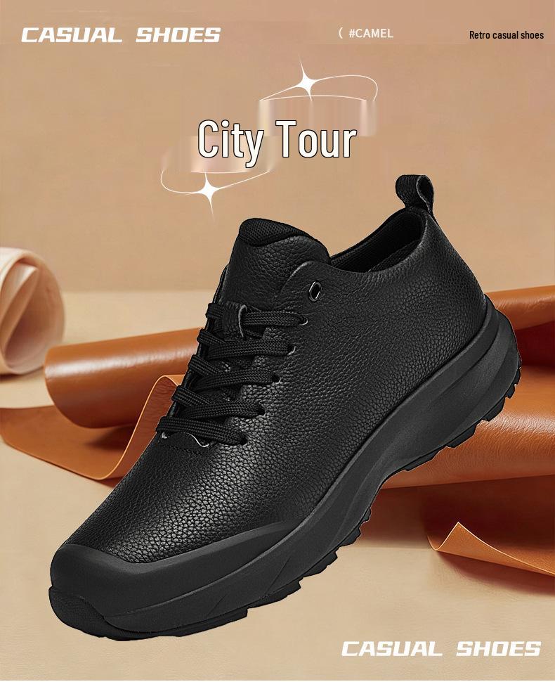 Men's Lightweight Autumn/Winter Casual Leather Shoes - Top Layer Cowhide
