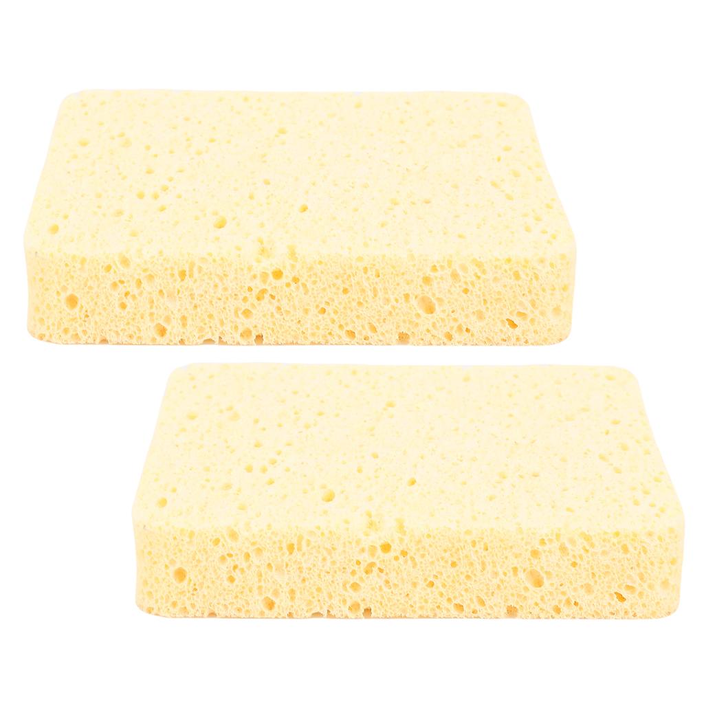 2Pcs Painting Sponge Rectangle Absorbent Sponge Set with Storage Box for Crafting Clning
