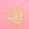 Theme Party Face Curtain Headpiece with Coin Detail, Dance Costume Headwear for Stage Styling, Photo Looks, and Costume Outfits Use