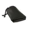 Inden HISOCA Traditional Craft Koshu Inden Deerskin Lacquer Original Brand Drawstring Bag Black with Black Lacquer Shippo Pattern [Indenya] [No.9409]