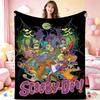 Classic Scoobydoo Spooky Monster Mashup Cartoon Anime Blanket Cozy Comfortable Throw Blanket For Bedroom Sofa Nap Lightweight Home Decor