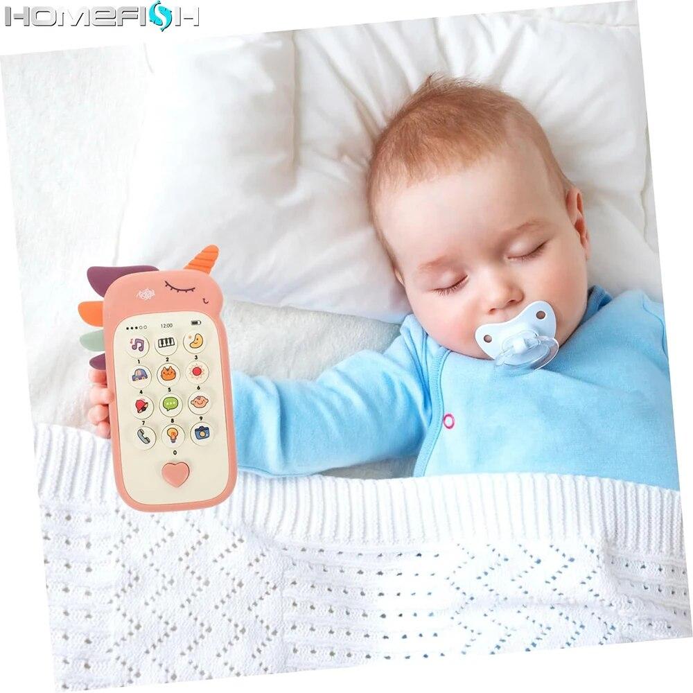 Baby Telephone Music Toy Sound Machine Kids Infant Early Educational Mobile Phone Gift