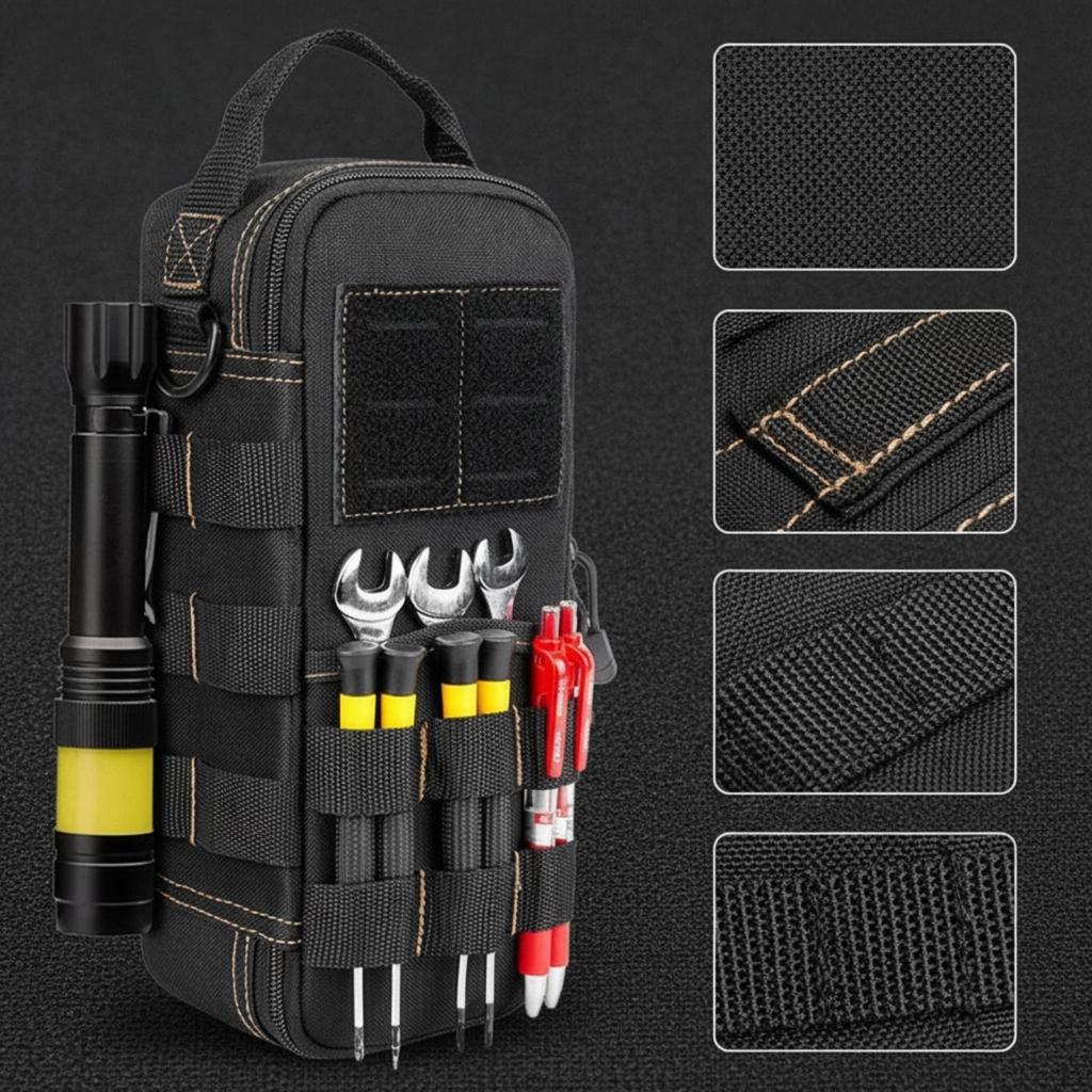 Portable Tool Bag with Shoulder Strap | Rugged Oxford Cloth Construction, Handheld Bag,