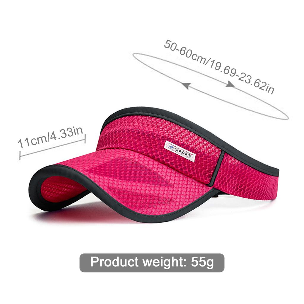 Unisex Adjustable Sun Cap Outdoor Sports Sun Protection Hollow Top Hat for Summer Holiday Outdoor Party