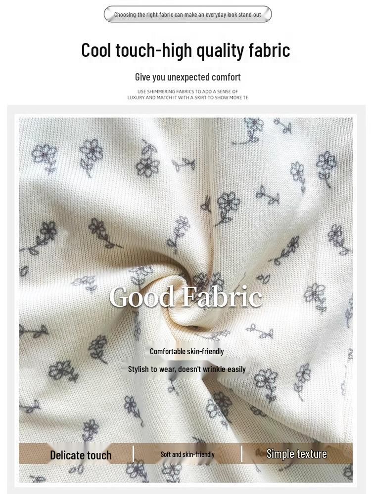 Florale weiße High-Waist-Sweathose mit weitem Bein für Damen - Frühling, Herbst & Winter