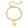 Golden Children's Figaro Footprint Anklet – Engravable Euro-American Style Ornament