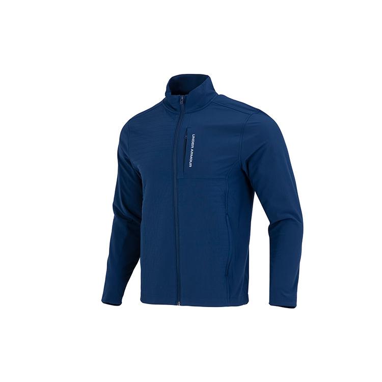 Under Armour Jackets Men's Blue Stand Collar Moderate Other 1373407-408