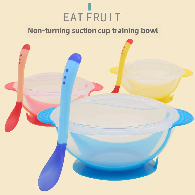 "Non-Slip Baby Bowl Set with Strong Suction"