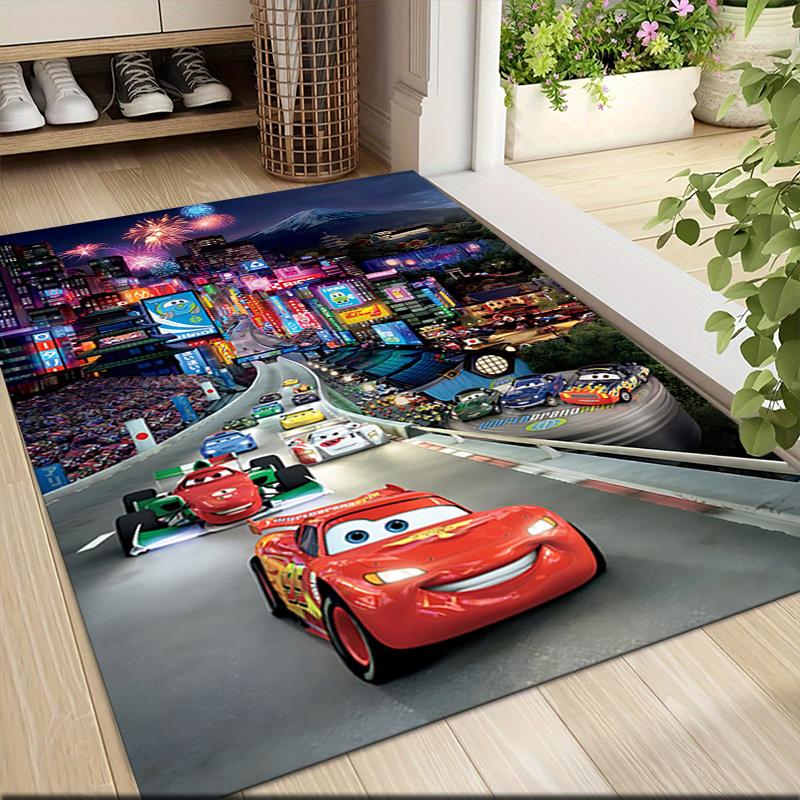 Cars Movie Poster Carpet Rug Soft Washable Antislip Home Living Room Sofa Mats Personalized Christmas Rug