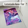 Personalized Crystal Velvet Carpet,Lady Gaga Custom Printed Name, Plush Area Rug For Home Indoor Decor