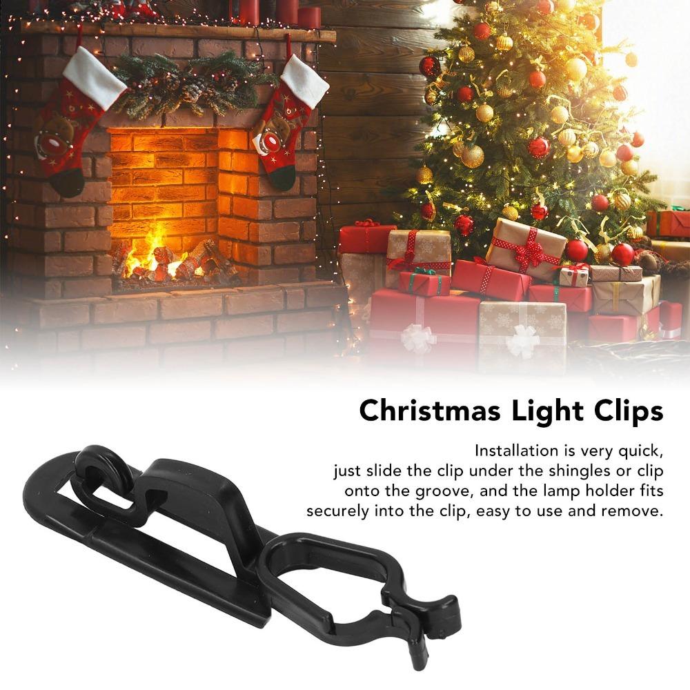 60Pcs 1.8 X 2 X 8.5cm Roof Christmas Light Clips Christmas Lights Gutter Clips  Gutter Mounting