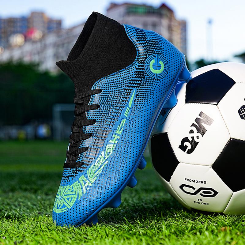 Wysokiej Jakości Profesjonalne Buty Piłkarskie TF/FG Męskie Buty Piłkarskie Chłopięce Korki Treningowe Na Zewnątrz Odporne Na Zużycie Buty Sportowe