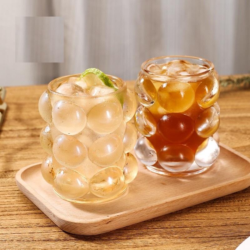 Irisierender Blasen-Glas-Kerzenhalter, Vintage-Textur-Vase für Heimdekoration & Hochzeits-Tischdekorationen