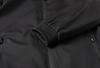 EASTEMPO Loose Solid Plus Size Men's Jacket, Autumn, Casual, Business, Stylish, Fit, Lightweight, Color, (L, Black)
