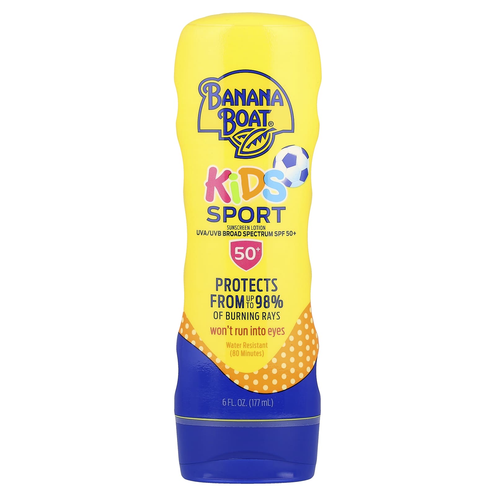 

Детский спорт, Солнцезащитный крем, SPF 50+, 177 мл(6 жидких унций)