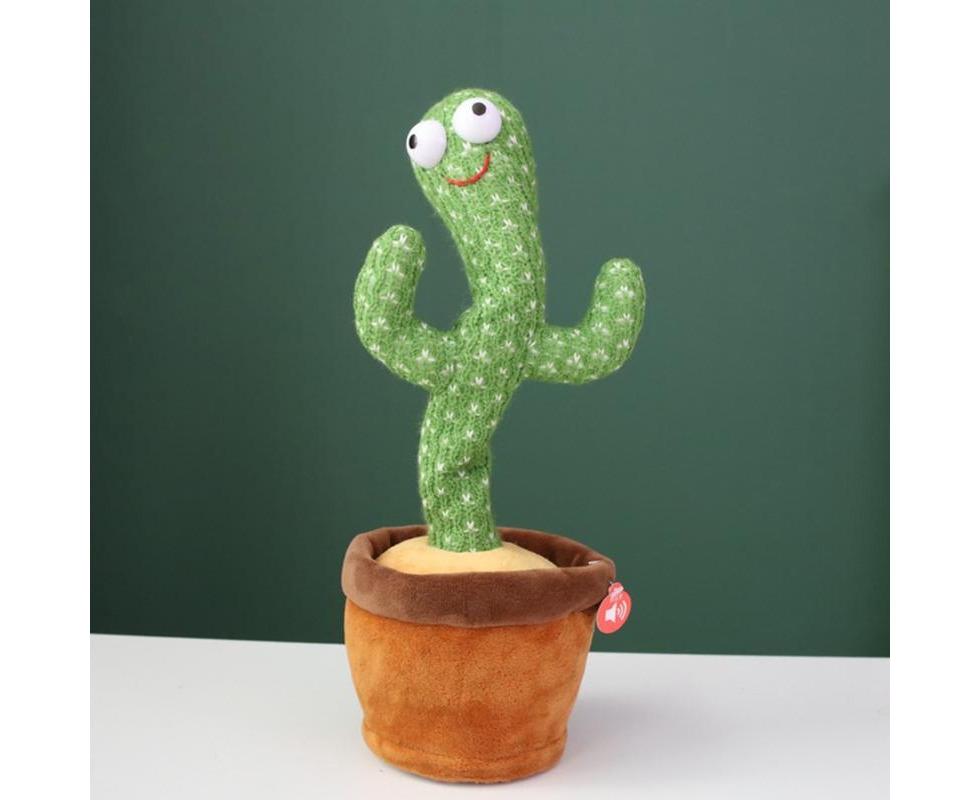 Dancing Cactus Plush Toy Funny Kids Christmas Gift Green