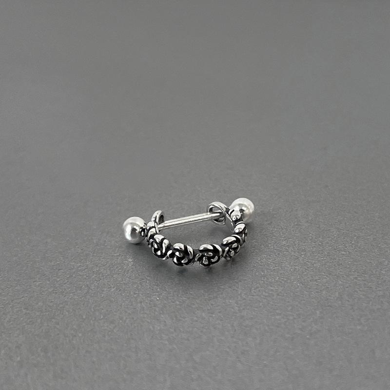 

Niche High-end Multi-ear Hole Ear Buckle Women s Retro Rose Flower Design Commuter Back-to-school Ambience Fashion Daily Jewelry