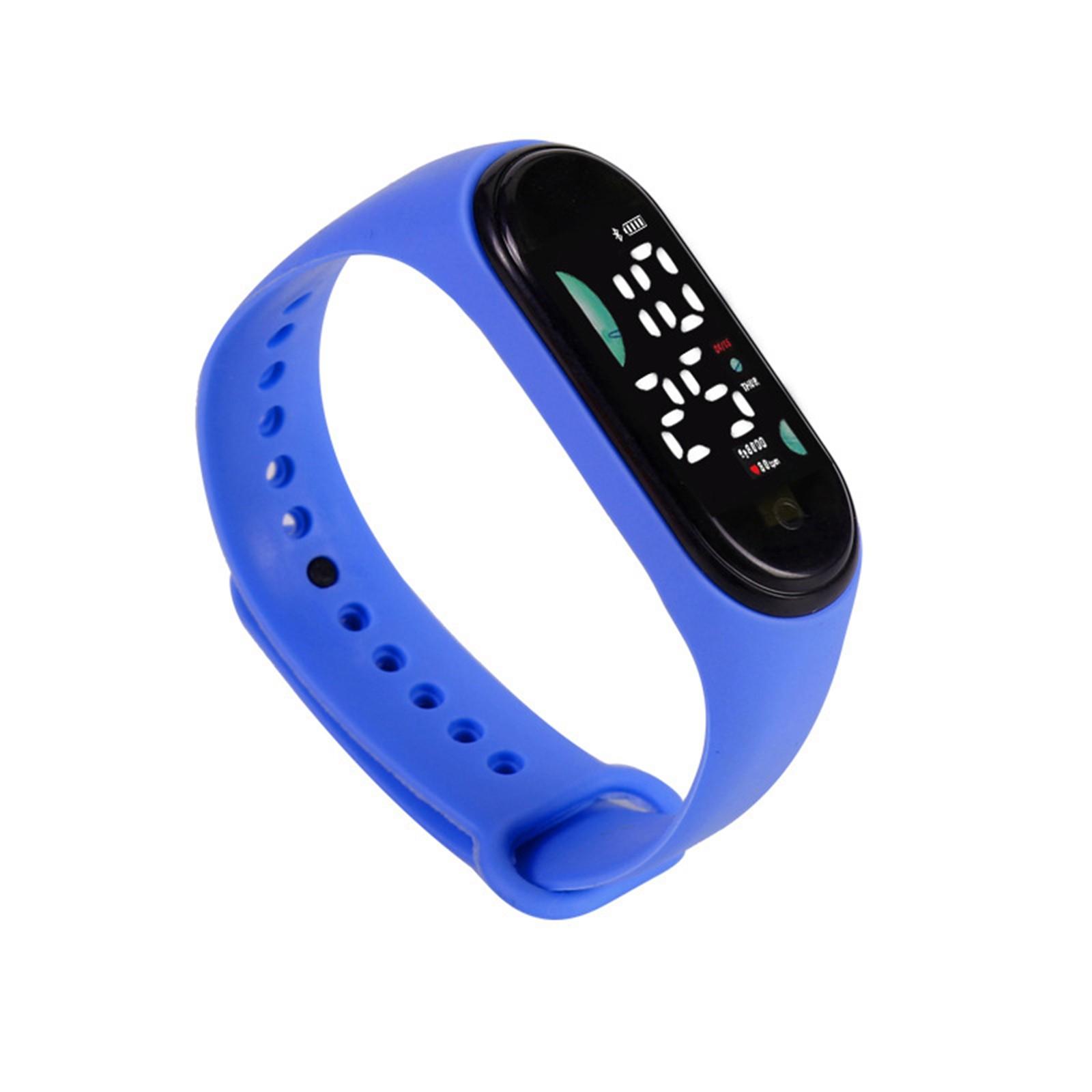 

Детские часы Подходят для студентов Уличные электронные часы Экран часов Отображение времени AVE One Size синий