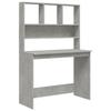 VidaXL Desk with Shelves Concrete Grey 102x45x148 Cm Engineered Wood 823004
