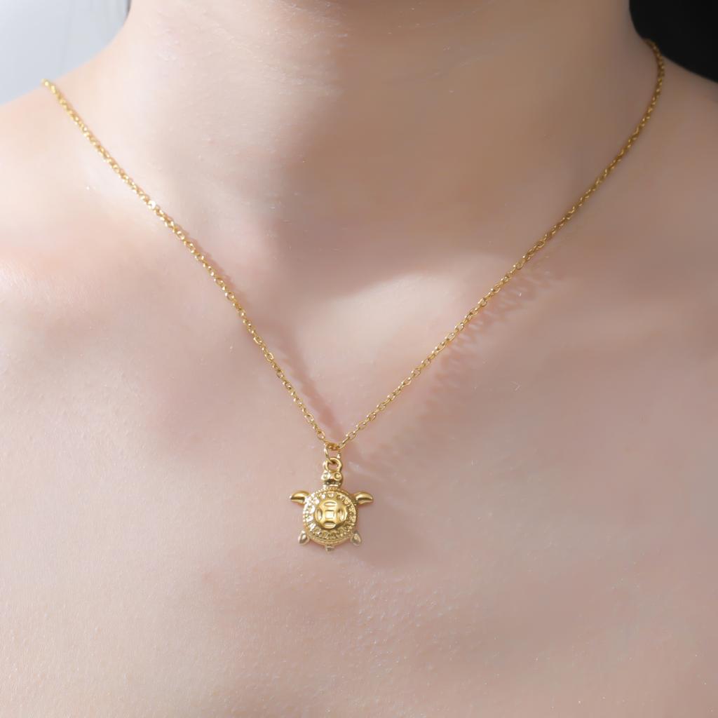 Sea Turtle Pendant Necklaces for Women Stainless Steel Gold Color Animal Jewelry 2026 Trend Necklace Birthday Gift Wholesale New