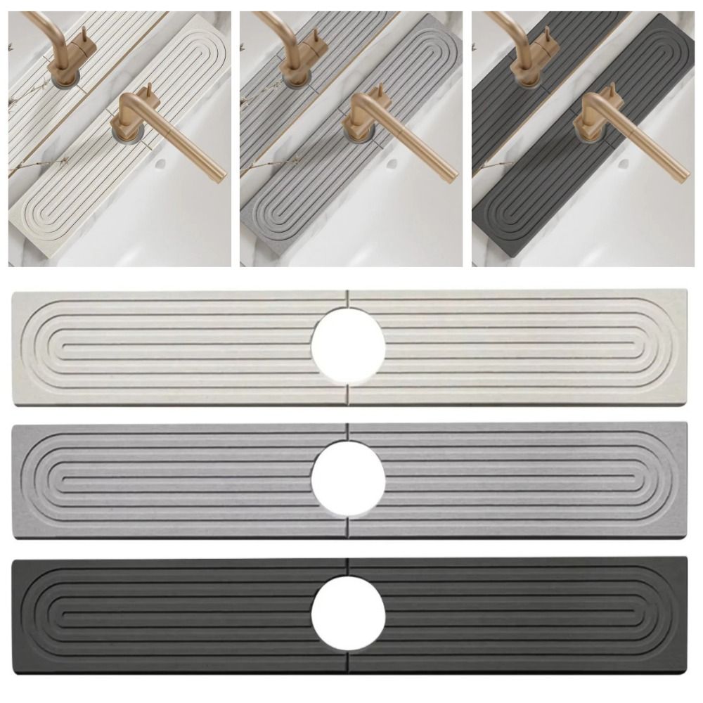 Moisture-proof Fast Drying Faucet Mat Super Absorbent Diatomite Stone Sink Tray  Bathroom Counter