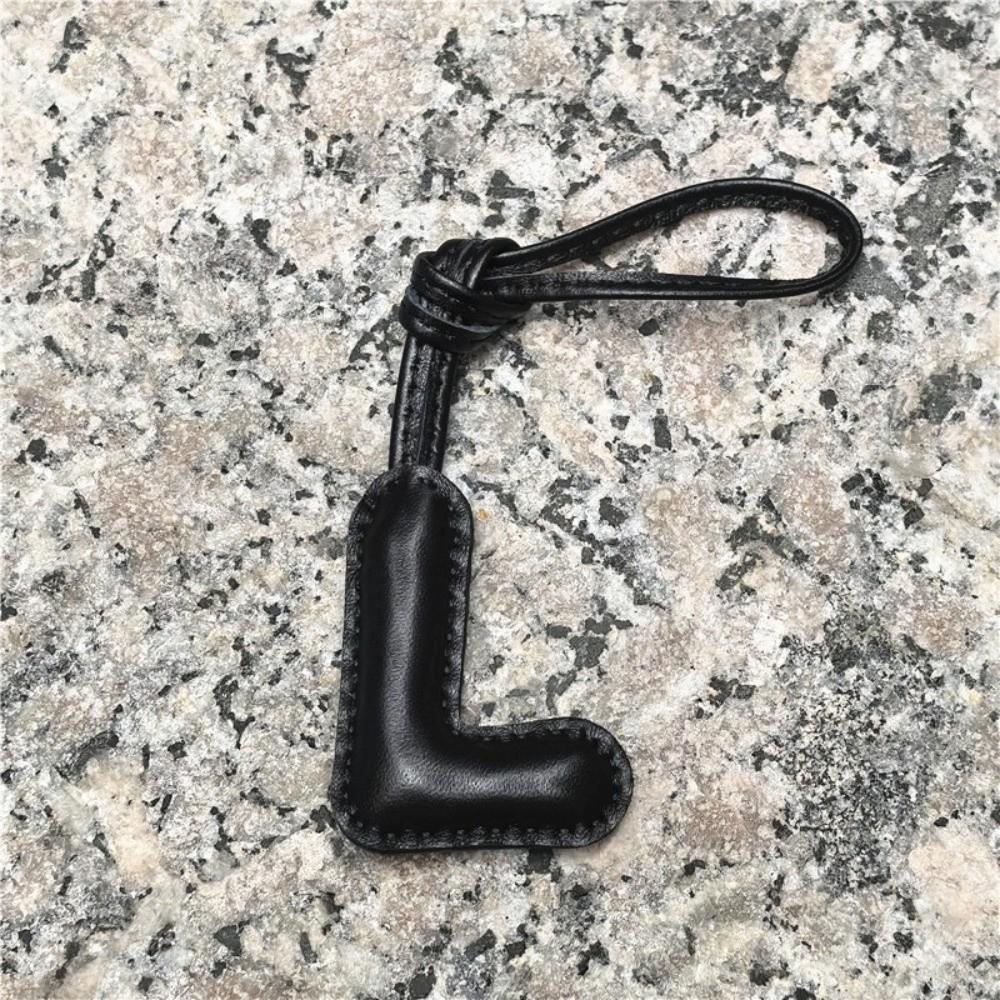 26 Initials Leather Alphabet Key Chain Genuine Sheepskin Car Pendant  Ladies