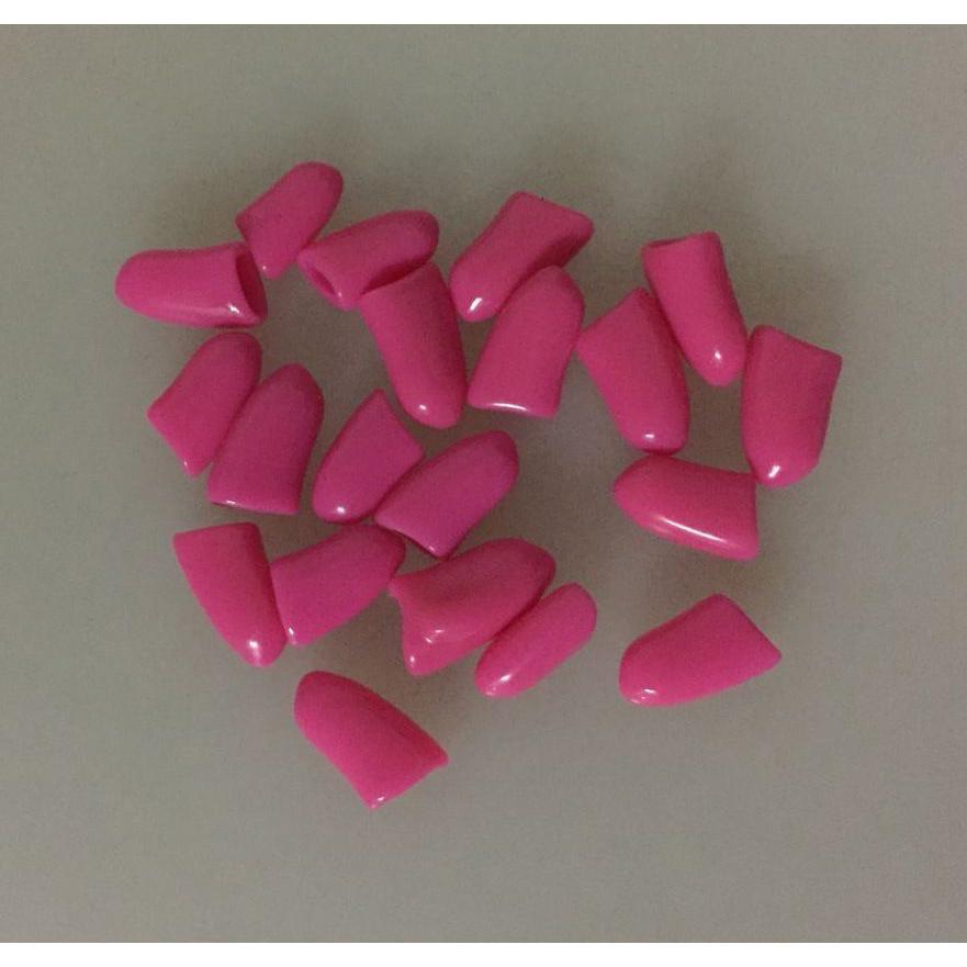 Pet 20pcs Dog Cat Nail Caps Pu Wrap Claw Paws Protect Clean Cute Safe Send Glue